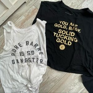 2 PURE BARRE TOPS